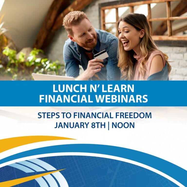 Steps to Financial Freedom January 8th at noon